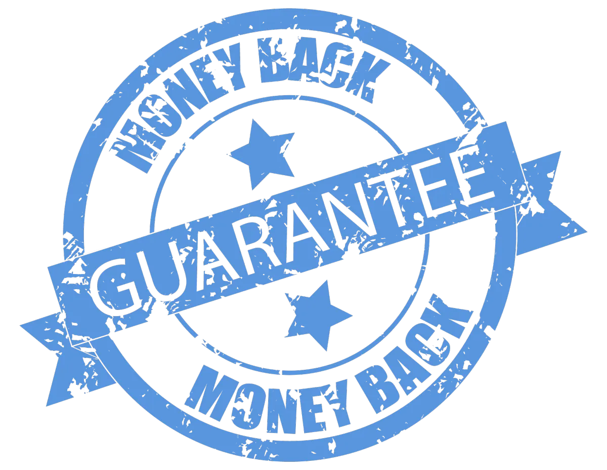 HeroUP 180-day money-back guarantee badge