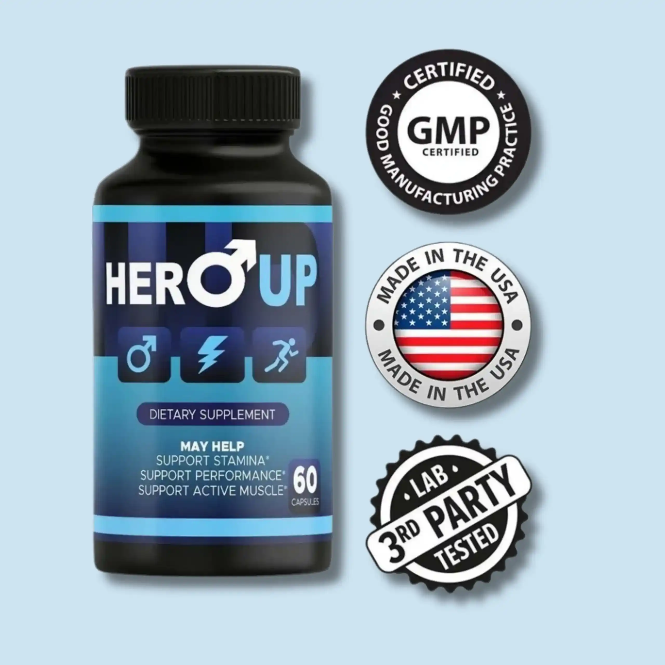 HeroUP – Natural Male Vitality & Performance Enhancement Supplement